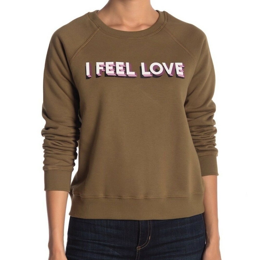 Rebecca Minkoff I Feel Love Raglan Sweatshirt